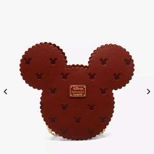 Loungefly Brown Mickey Ear Ice Cream 🍦 Sandwich Crossbody Bag